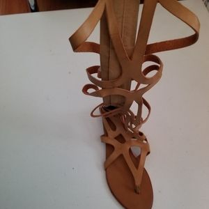Womens Leather Gladiator Sandals